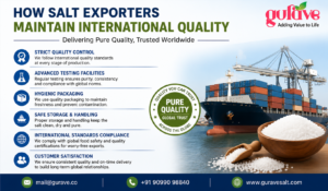 How Salt Exporters Maintain International Quality