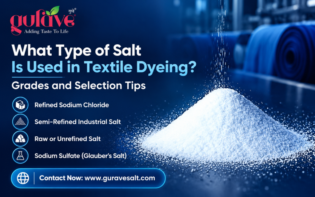 What Type of Salt Is Used in Textile Dyeing? Grades and Selection Tips